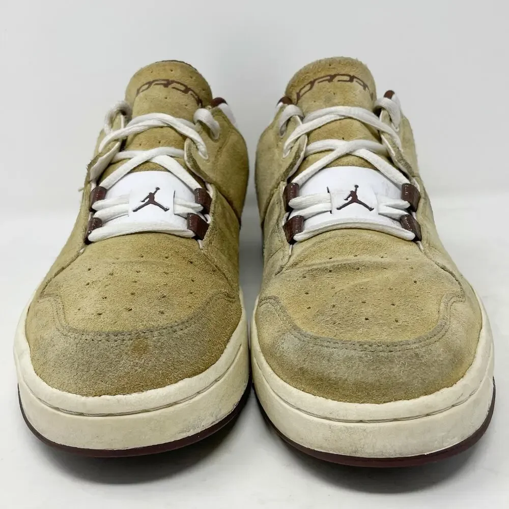 Jordan Cue Low Beige/Hay Suede Men's Size 9 *READ*